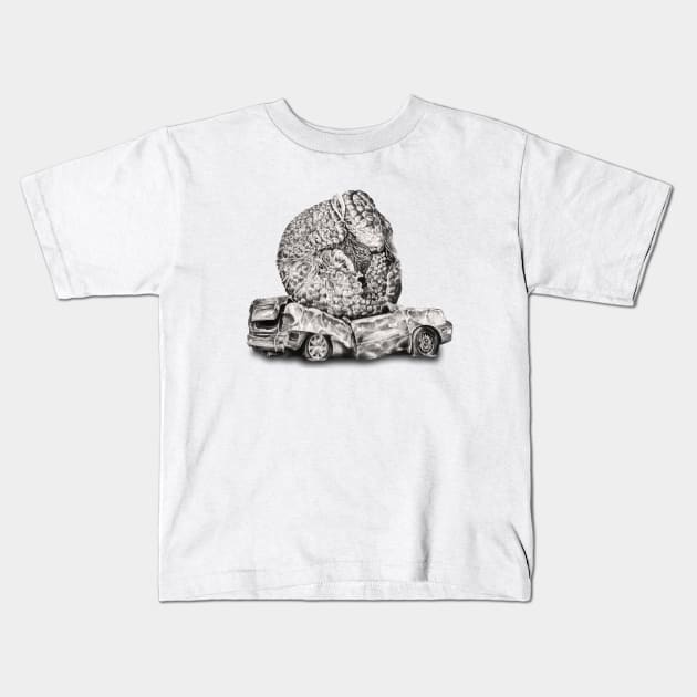 An Inelegant Armadillo Kids T-Shirt by jamesormiston